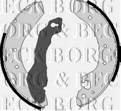 BORG & BECK bbs6125 -  Комплект тормозных колодок